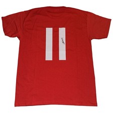 T-shirt rossa firmata Ian