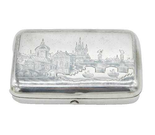 Antica snuff box niello - antica,
