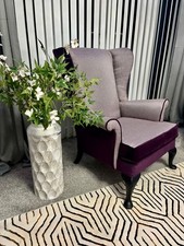 Sedia vintage con schienale ad