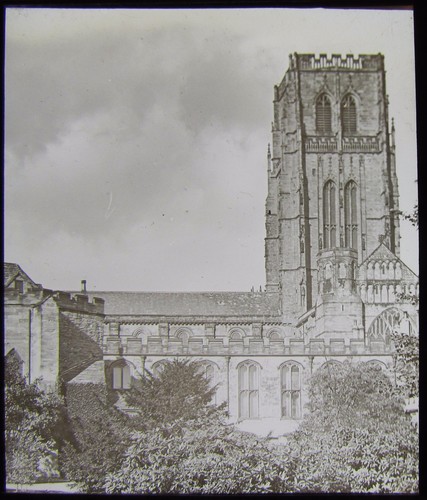Glass magic lantern slide - glass,
