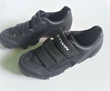 Scarpe da bicicletta Decathlon B'Twin BTM 500 nere US 4,5 gancio e passante