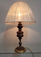 Lampada classica legno con paralume lume antico vintage antiquariato paralume