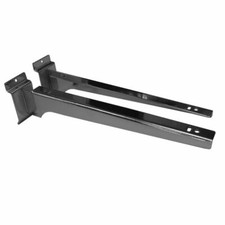 COPPIA DI GANCI PORTA MENSOLA INSERTO PER PANNELLO DOGATO ESPOSITORE 30 CM