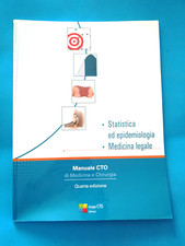 MANUALE CTO STATISTICA ED EPIDEMIOLOGIA MEDICINA LEGALE LIBRO - (182)