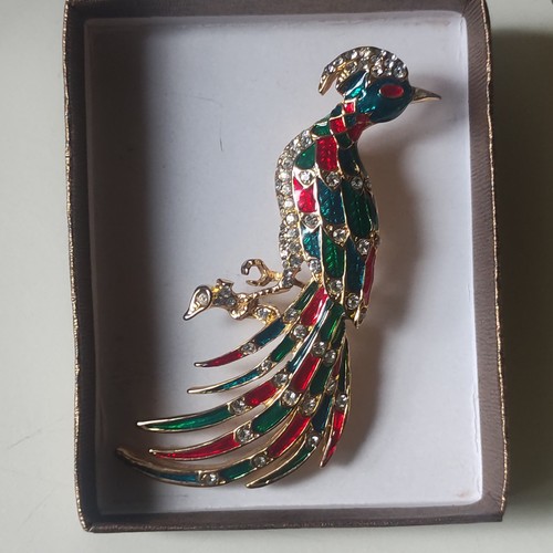 Spilla pavone vintage - spilla,