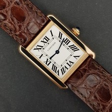 Cartier Tank Solo 3168 24mm Rose Gold Mint condition 18k Gold X228
