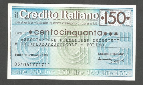 Italy credito italiano 150 - italy,