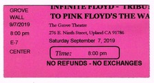 Biglietto Stub Infinite Floyd