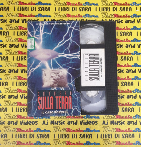 Vhs cartonata caddero sulla - vhs,