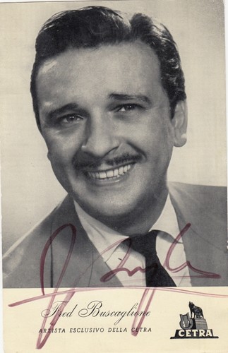 Cartolina autografata fred - cartolina,