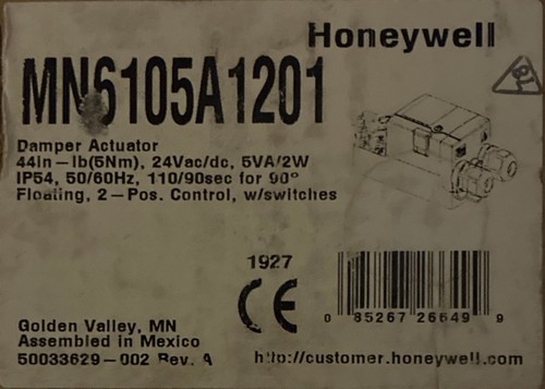 Honeywell mn6105a1201 - honeywell,