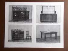 La sala da Pranzo nella Casa Moderna DucrotAdam Style Buffet Servante del 1914