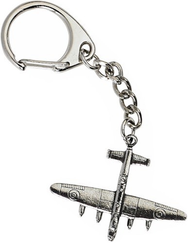 Lancaster bomber keyring key - keyring,