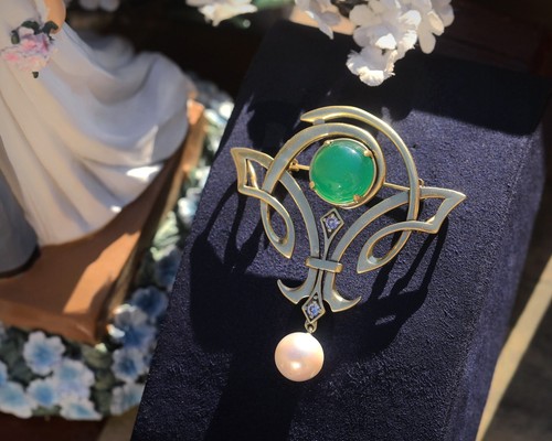 Collana ciondolo broche - ciondolo, &broche