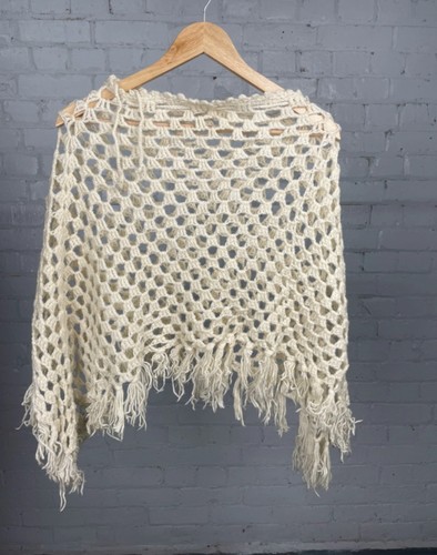 Poncho scialle lana