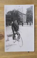 Foto Bici Storica 1880 Con Carrellino Vintage D'epoca Rara Bicicletta Triciclo