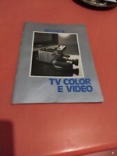 Sony Tv Color E Video Catalogo Prodotti Vintage