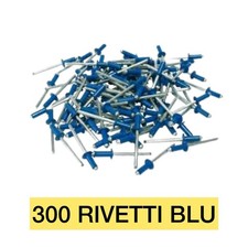 300 RIVETTO RIVETTI TARGA AUTO CAMION MOTO 4,8x12 COLORI BLU