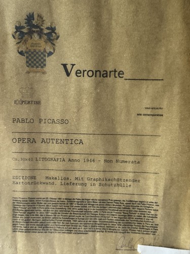 Pablo picasso litografia - pablo,