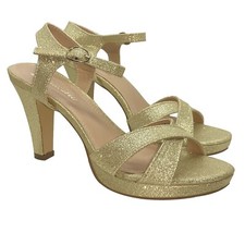 Sandali gioiello tacco glitter - gioiello,