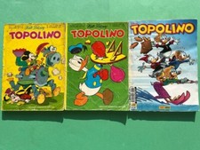 LOTTO DI TRE TOPOLINO LIBRETTO NUMERI VARI CONDIZIONI DISCRETE LETTURA/RECUPERO