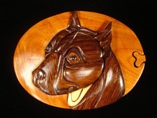 Hand crafted 3D Intarsia Wood