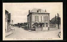 CPA Angy, Carrefour Routes de