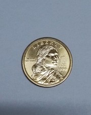 Rara Moneta USA da 1 Dollaro del 2000  Sacagawea - Color Oro