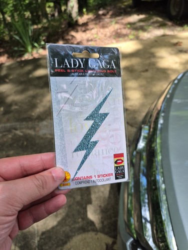 Lady gaga fulmine viso - gaga, adesivo