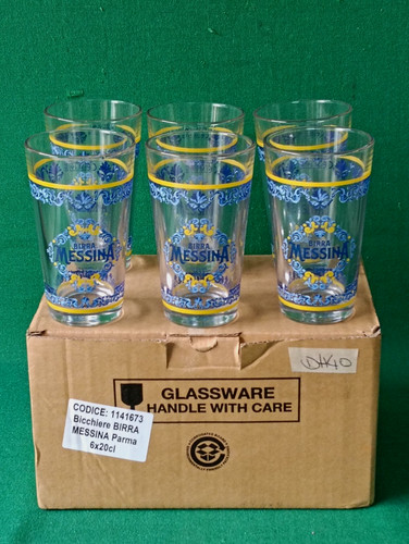Set bicchieri birra messina - set,