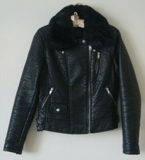 Giacca ZARA Nera Ecopelle