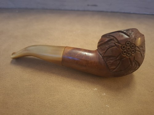Antica pipa bruyere intagliata - pipa,