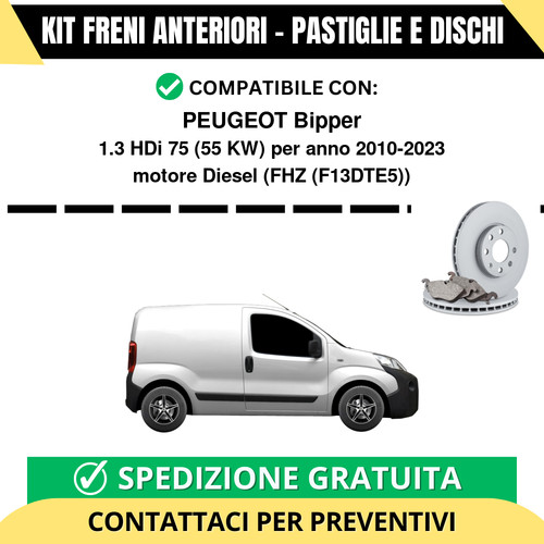 Kit freni anteriori pastiglie - kit,