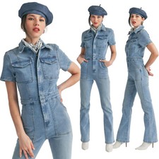 Tuta jeans donna elasticizzata