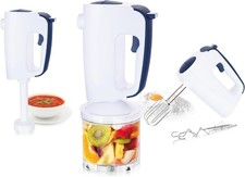 Sbattitore Elettrico Emerio | HMS-113257.2 |  Mixer | 6 velocità | Bianco/Blu