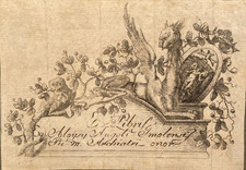 EX LIBRIS INCISIONE ANTICA