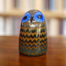 Statuina uccellino in vetro