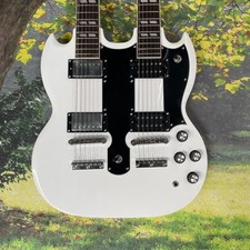 Chitarra elettrica bianca