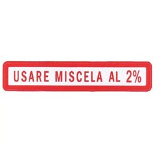 Targhetta adesivo usare