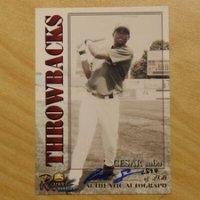 2001 OPL Royal Rookies #22: Autografo certificato Cesar Saba (AU101)