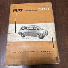 Fiat 500 Giardiniera Catalogo Ricambi 1961