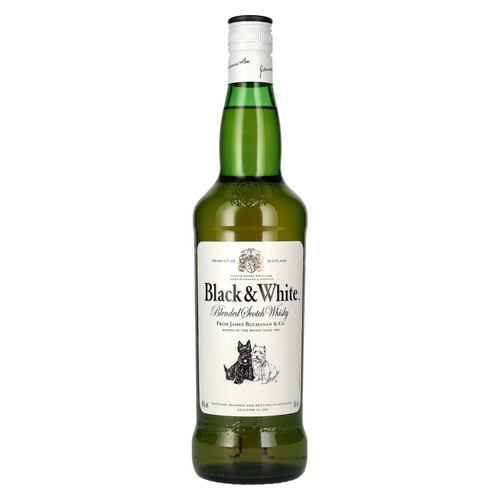 Black white blended scotch - black,