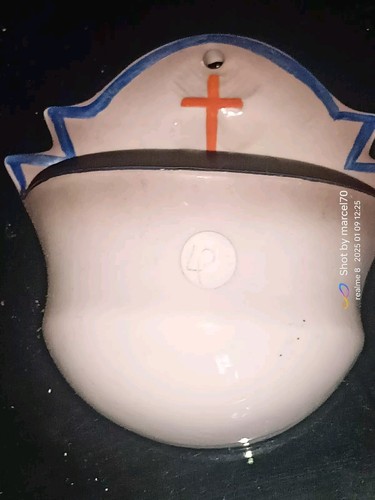 Antica acquasantiera ceramica - antica,
