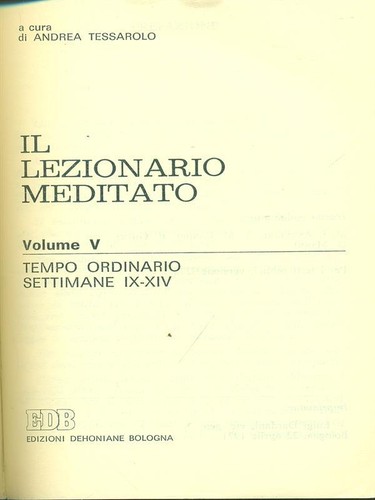 Lezionario meditato vol v - il,