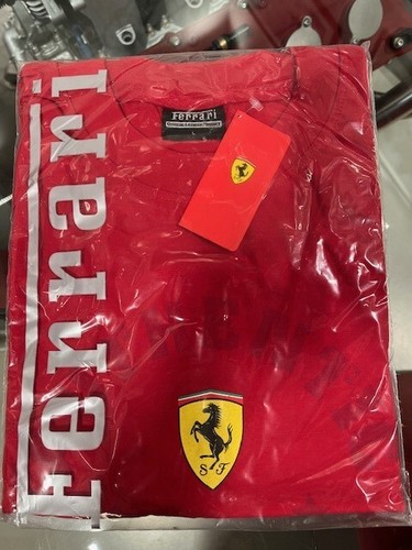 Shirt ferrari vintage rossa - ferrari,