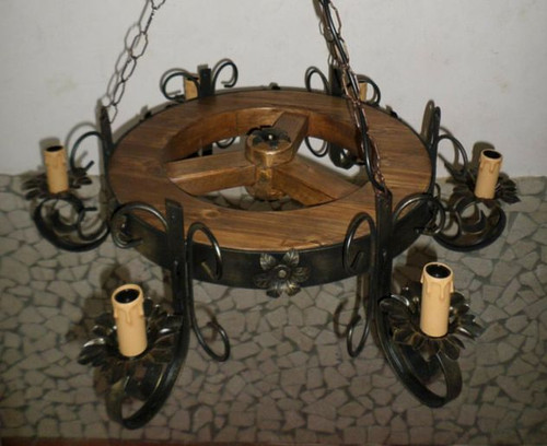 Lampadario stile rustico - stile,