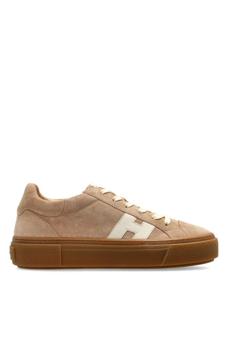 Hogan beige suede sneakers - hogan,