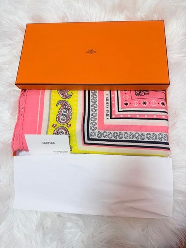Stola hermes paisley seta - paisley, in