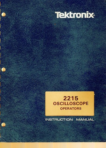 Tektronix 2215 manuale - tektronix,