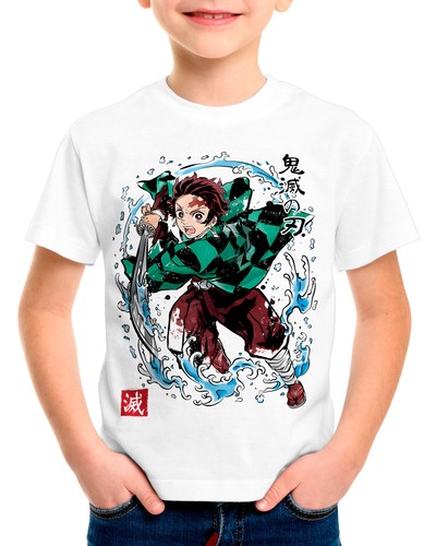 Shirt bambino tanjiro sumi - bambino, sumi-e